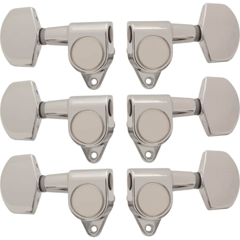 Tuners - Sealed, Center Screw Mount, Schaller-style Knob, 3 per side image 1