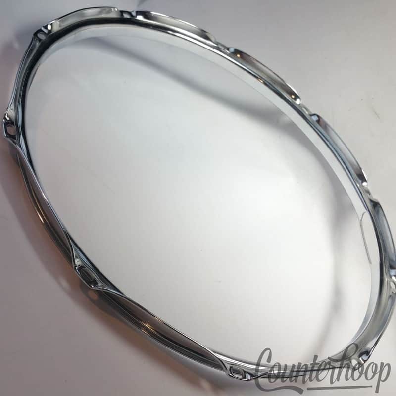 Gibraltar Ludwig Style 14" Snare Drum Resonant Rim/Hoop Chrome 10-Lug 2.3mm image 1