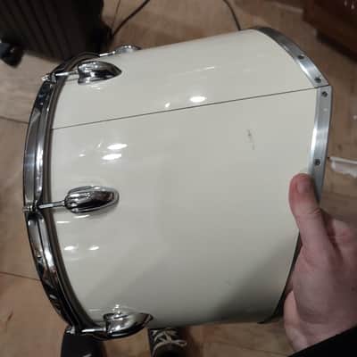 Slingerland 15" Cutaway Marching Tenor Tom Quad - White image 7