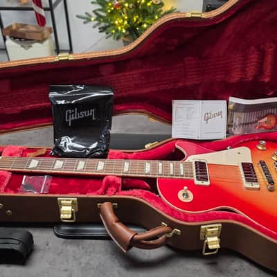 Gibson Les Paul Deluxe BRAND NEW Cherry Sunburst Mini Humbuckers Vintage American USA 70s Reissue with standard hard case image 2