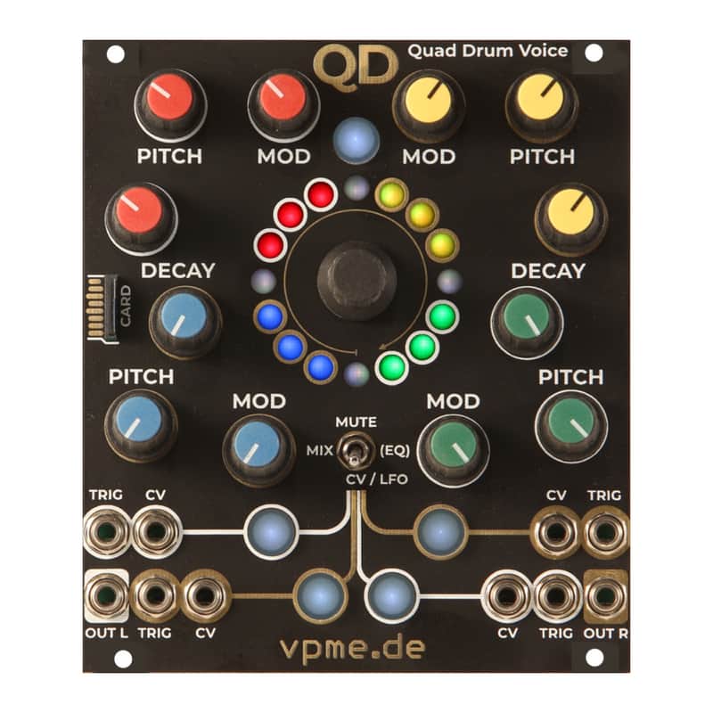 vpme.de QD Eurorack Quad Drum Voice Module image 1