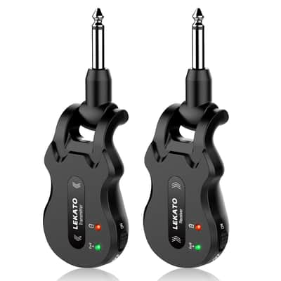 LEKATO WS-50 5.8Ghz Wireless Guitar System 4 Channels Guitar Transmitter Receiver image 10