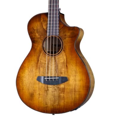 Breedlove Pursuit Exotic S Concerto Amber Bass CE Myrtlewood-Myrtlewood image 2