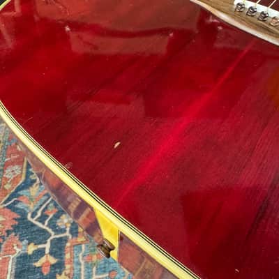 *Video* 1976 Gibson Hummingbird Jumbo Acoustic Wine Red Norlin Era w/OHSC & Hang Tags image 22