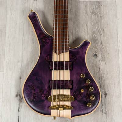 Mayones Comodous MDi 5 Mohini Dey Signature 5-String Bass, Raw Trans Purple image 2