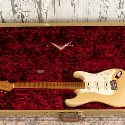 Fender Custom Shop Roasted Journeyman Relic '55 Stratocaster - 2017 NAMM Limited Edition - Desert Tan image 13