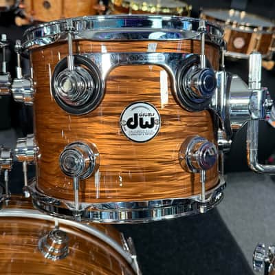 ~WOW!~ DW Collectors Series SSC Maple 4-Piece 10/12/16/22 Drum Kit Set w/ Matching Snare Drum in Bronze Oyster FinishPly with Chrome Hardware image 5