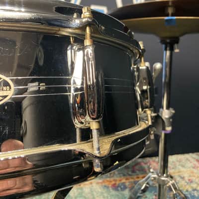 Slingerland - 5x14" Sound King, 8-Lug Snare Drum, with Trick Strainer 1974–1976 - Chrome Over Brass Shell. image 6