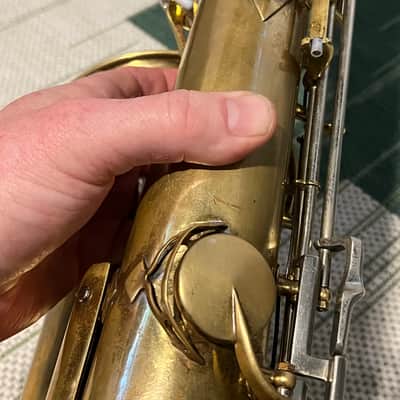 Late 1950's King Super 20 Tenor Saxophone Double Socket Sterling Silver Neck image 10
