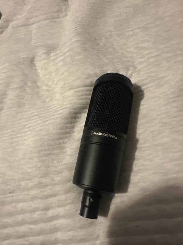 Audio-Technica AT2020 Large Diaphragm Cardioid Condenser Microphone 2010s - Black image 1
