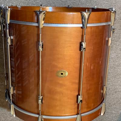 RARE Vintage Noble & Cooley Star Series 22 x 18" Bass Drum in Honey Amber Gloss image 10