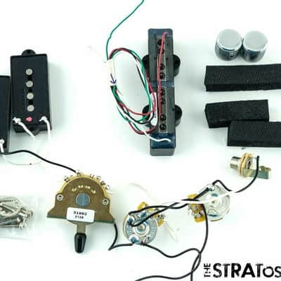 Fender Tony Franklin Precision P Jazz J Bass PICKUPS POTS KNOBS JACK SET Guitar image 2