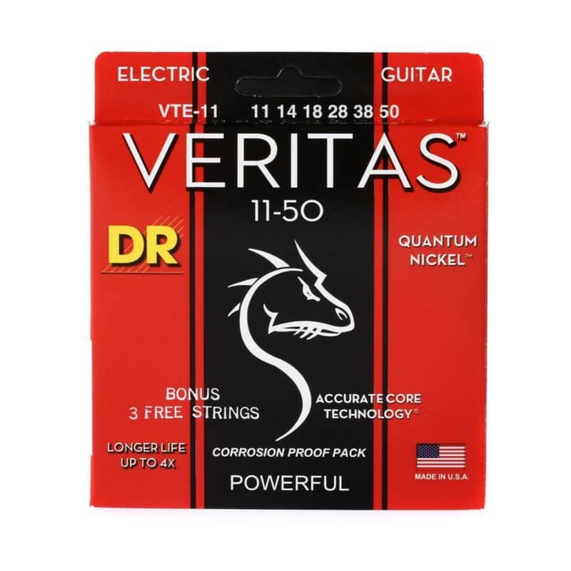 DR VTE-11 Veritas Electric Guitar Strings - Heavy (11-50) image 1