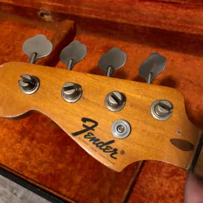 Vintage Fender Precision Bass Neck 1972 Maple Left Handed Lefty image 7