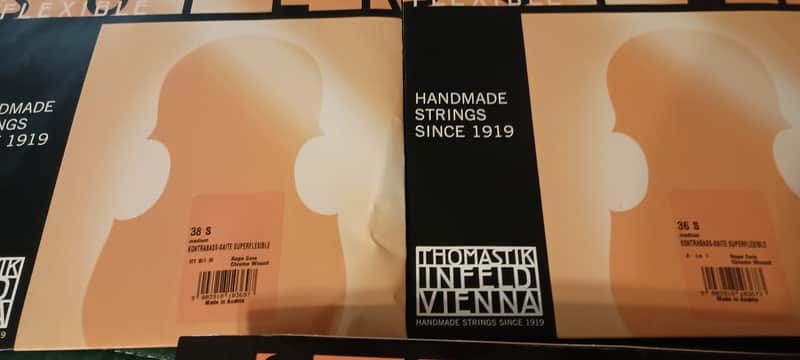 Thomastik Infeld Super Flexible SOLO Tuning Upright Bass Strings 43 Medium Gauge 2025 image 1