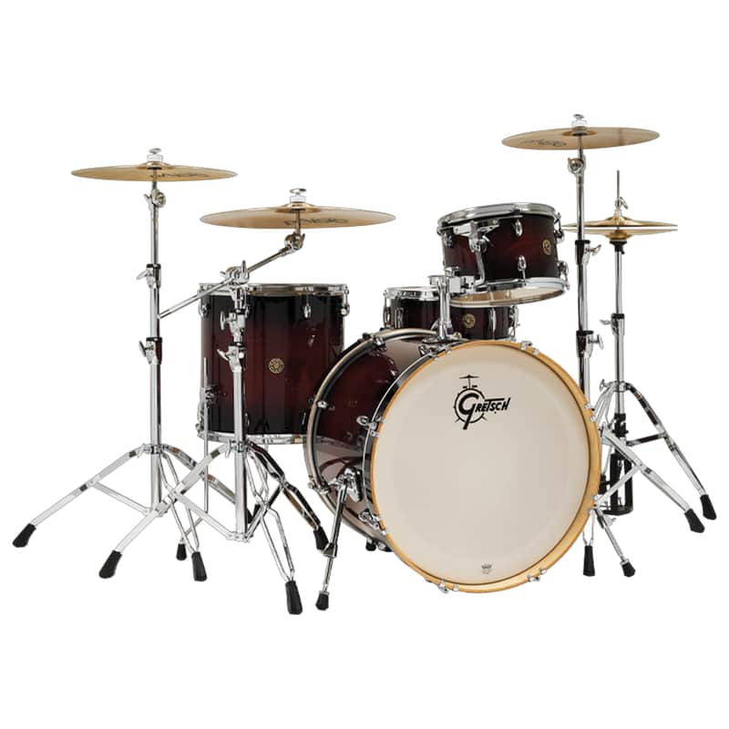 Gretsch Drums Catalina Maple 4pc Shell Pack w/22" Kick - Satin Deep Cherry Burst image 1