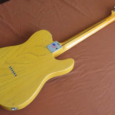 Lefty, Left Handed Fender American Vintage ‘52 Telecaster Reissue, Maple Fretboard, Butterscotch Blo image 14