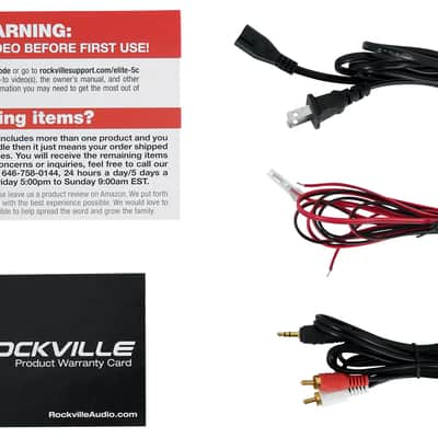 Rockville ELITE-5C Wood 800w Home Theater 5.25" Bluetooth Bookshelf Speakers image 12