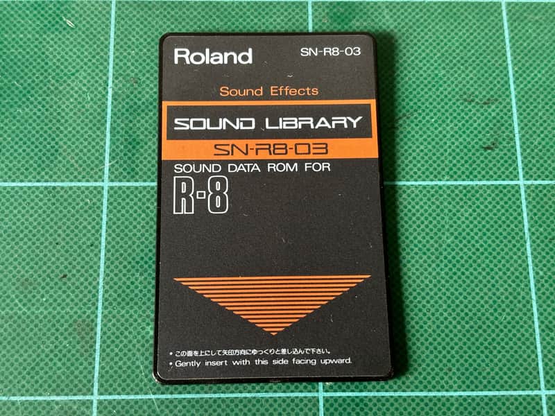 Roland SN-R8-03 Sound Effects ROM CARD FOR ROLAND R8 R-8 MKⅡ image 1