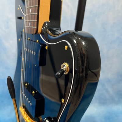 2025 Fender Japan Traditional Collection '60s Jazzmaster – Black Pearl / Gold, Matching Headstock, MIJ image 8
