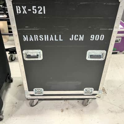 Marshall JCM 900 Model 4100 Amp Head with 1960A 4x12 Cabinet half stack - Black w/ Road Case image 10
