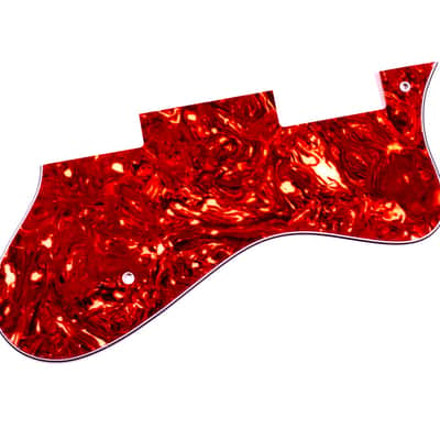 Custom Replacement Guitar Pickguard for Dot Style ,4ply Red Tortoise