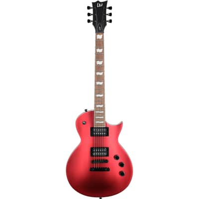 ESP LTD EC-256FM Electric Guitar, Candy Apple Red Satin image 4