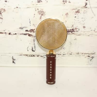 Cascade Fat Head Ribbon Microphone 6607 Brown/Gold w/ OHSC, Hardware, & Manual image 3