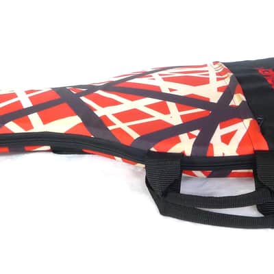 Rare Peavey EVH Wolfgang Red with Black and White Stripes Guitar Gig Bag image 14