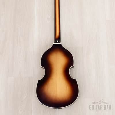 1974 Hofner 500/1 Beatle Bass Vintage Violin Bass Sunburst w/ Blade Pickups, Case image 3