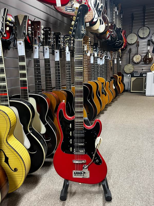 Hofner 175 Galaxie 1963 Red Vinyl Electric Guitar image 1