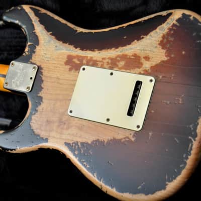 American Stand Fender Stratocaster Custom Heavy Relic Sunburst CS Fat 50's image 24