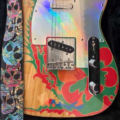 Fender Artist Series Jimmy Page Telecaster with Rosewood Fretboard 2019 - Natural with Dragon Graphic image 2