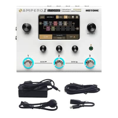 HOTONE Guitar Multi Effects Processor Multi Effects Pedal Touch Screen Guitar Bass Amp Modeling IR Cabinets Simulation Guitar Effects Pedal Multi FX Processor Ampero II Stomp image 8