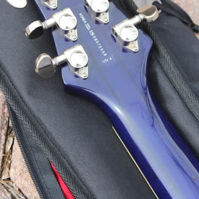 Dean Vendetta 4.0 Translucent Blue Quilted Top Guitar John Petrucci Liquifier Dimarzio Pickups! image 21