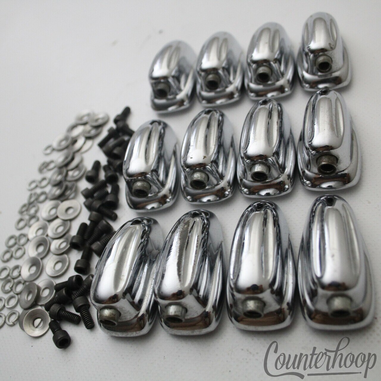 Slingerland 12x Small Sound King Lugs Tom/Snare Drum Chrome Allen-Screws 80s USA — main photograph