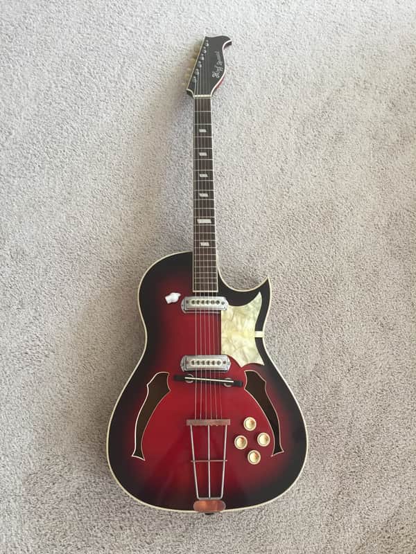 1959 Hopf Special / Spezial Hollow Body Archtop with original case, Germany image 1