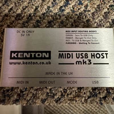 Kenton USB MIDI Host Mk3 USB Host to MIDI Converter Current - Silver image 2