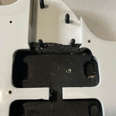 2011 Indonesian Ibanez RG350DXZ White Strat Basswood Guitar Body Edge Zero II ZPS2 Ready image 12
