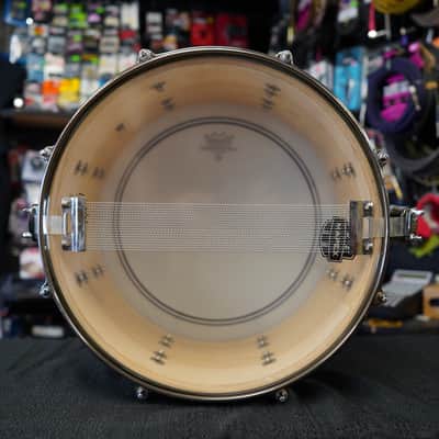 ddrum Dominion Series Limited Edition 13" Maple Snare Drum - White Sparkle Lacquer | 7x13" image 7