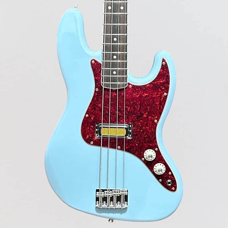 Fender Gold Foil Jazz Bass 4 String Electric Bass Guitar 2022 - Sonic Blue image 1