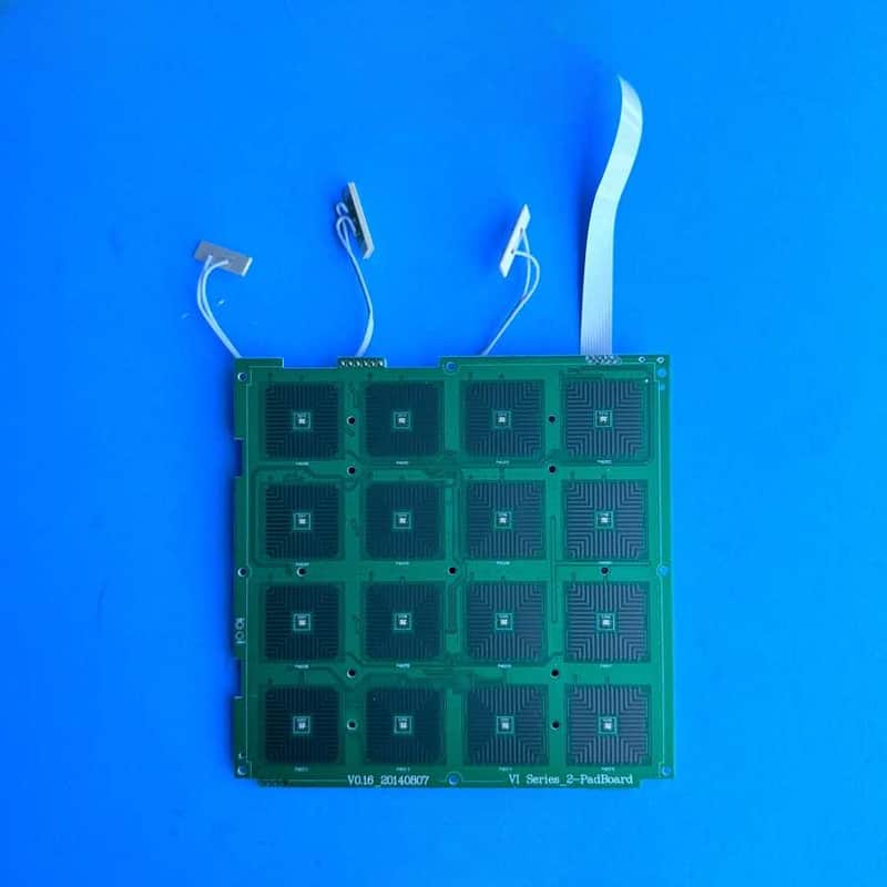 ALESIS VI49 Midi Keyboard Controller Part: Drum Pad Contact Board PCB image 1