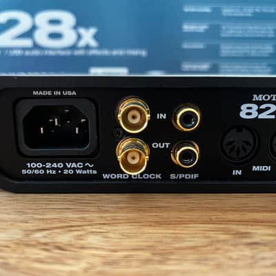 MOTU 828x Thunderbolt / USB 2.0 Audio Interface 2014 - Present - Black image 5