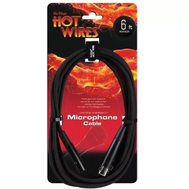 On-Stage MC12-6 Mic Cable (6', XLR-XLR) image 1