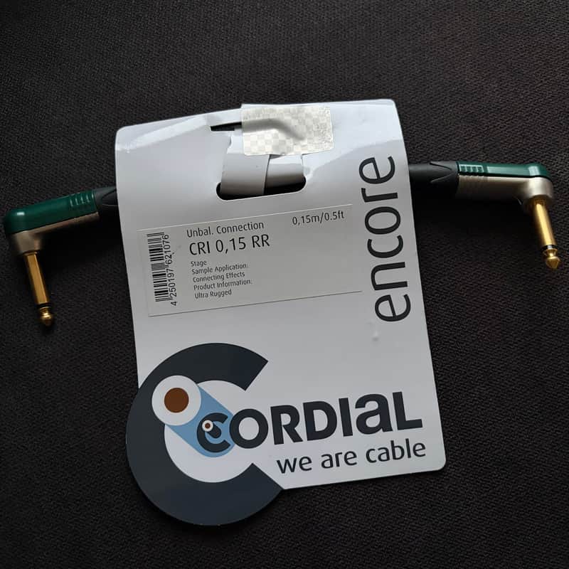 Cordial Encore 0.15m/0.5ft NEUTRIK patch cable image 1