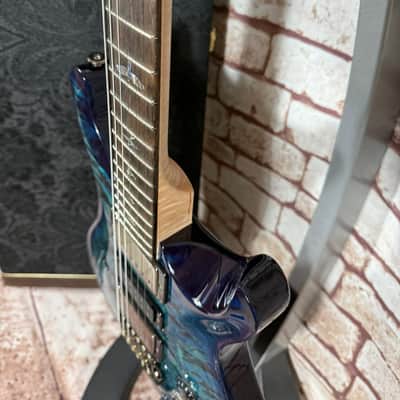 PRS Special 22 Semi-Hollow Wood Library - Quilted -FM Neck - River Blue -Ziricote FB-Paisley Case image 7