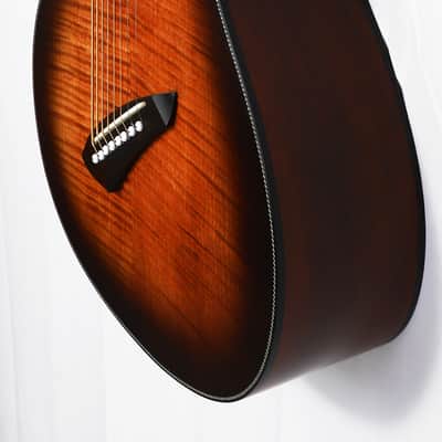Agile 8 String MultiScale FanFret Acoustic Guitar Renaissance 82730 EQ TE Flame 8 String Acoustic image 4