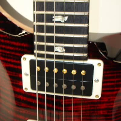 PRS Paul Reed Smith Custom 24 "Floyd" 10-Top Guitar, Rosewood Fretboard, Fire Red Burst image 8