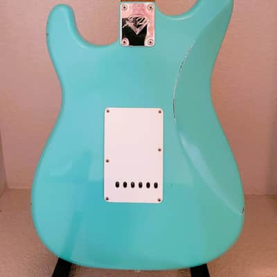 Fender Masterbuilt '59 Reissue Stratocaster Journeyman Relic Brazilian Fretboard - Greg Fessler - 7.2 lbs - Seafoam Green image 9