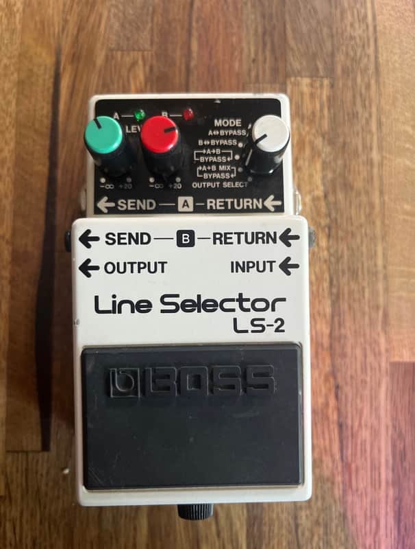 Boss LS-2 Line Selector (Silver Label) 1991 - Present - White image 1